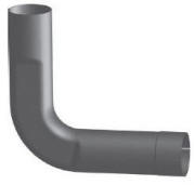 Peterbilt 379 exhaust elbow with flattened area 90 degrees